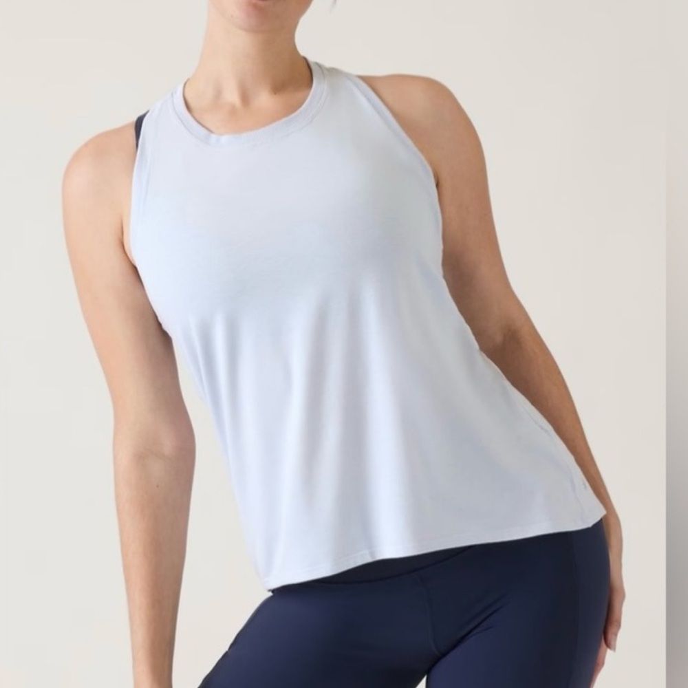 Athleta Ease in Tank - Snowfall Blue